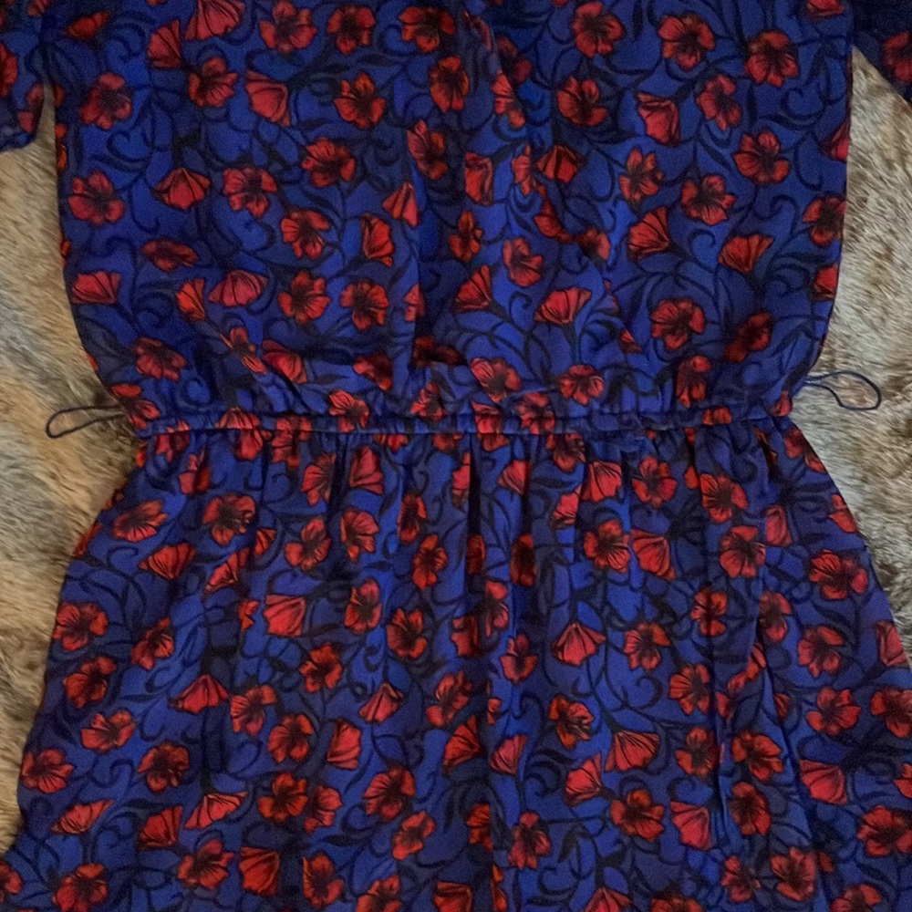 Disney Snow White Short Sleeve Floral Print High/Low Dress Small - Picture 5 of 12